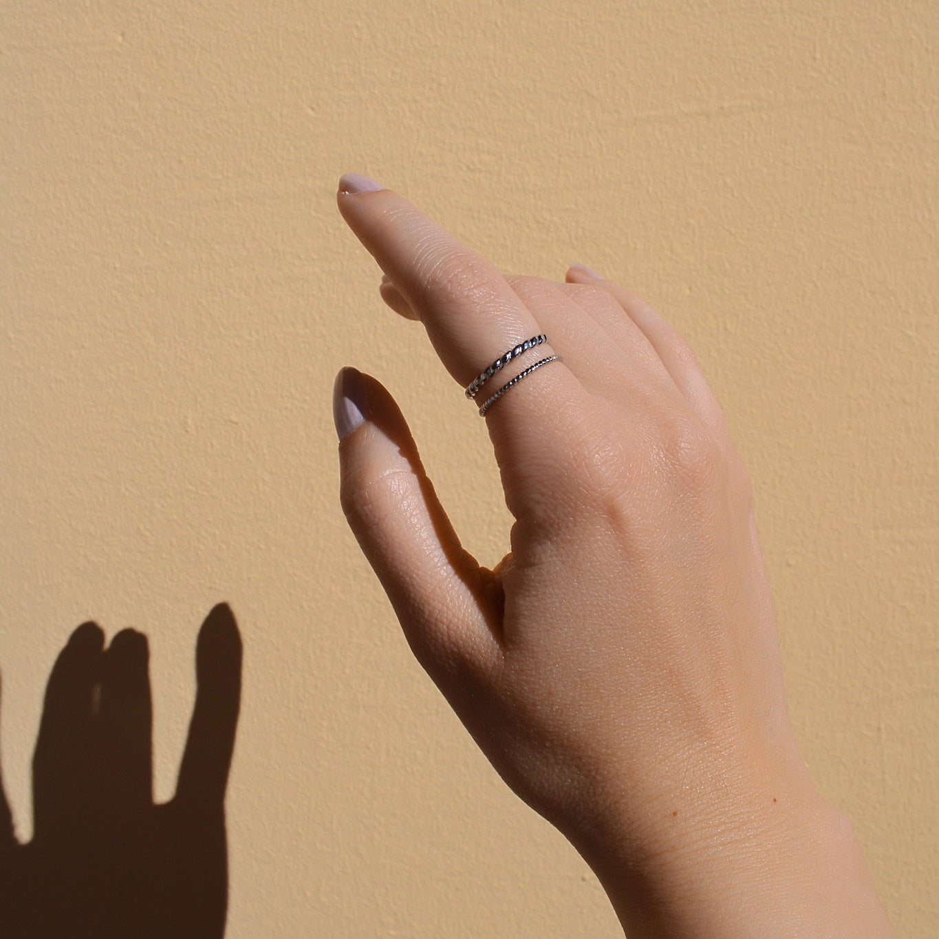 "Zoya" eleganter Doppelstrang Ring