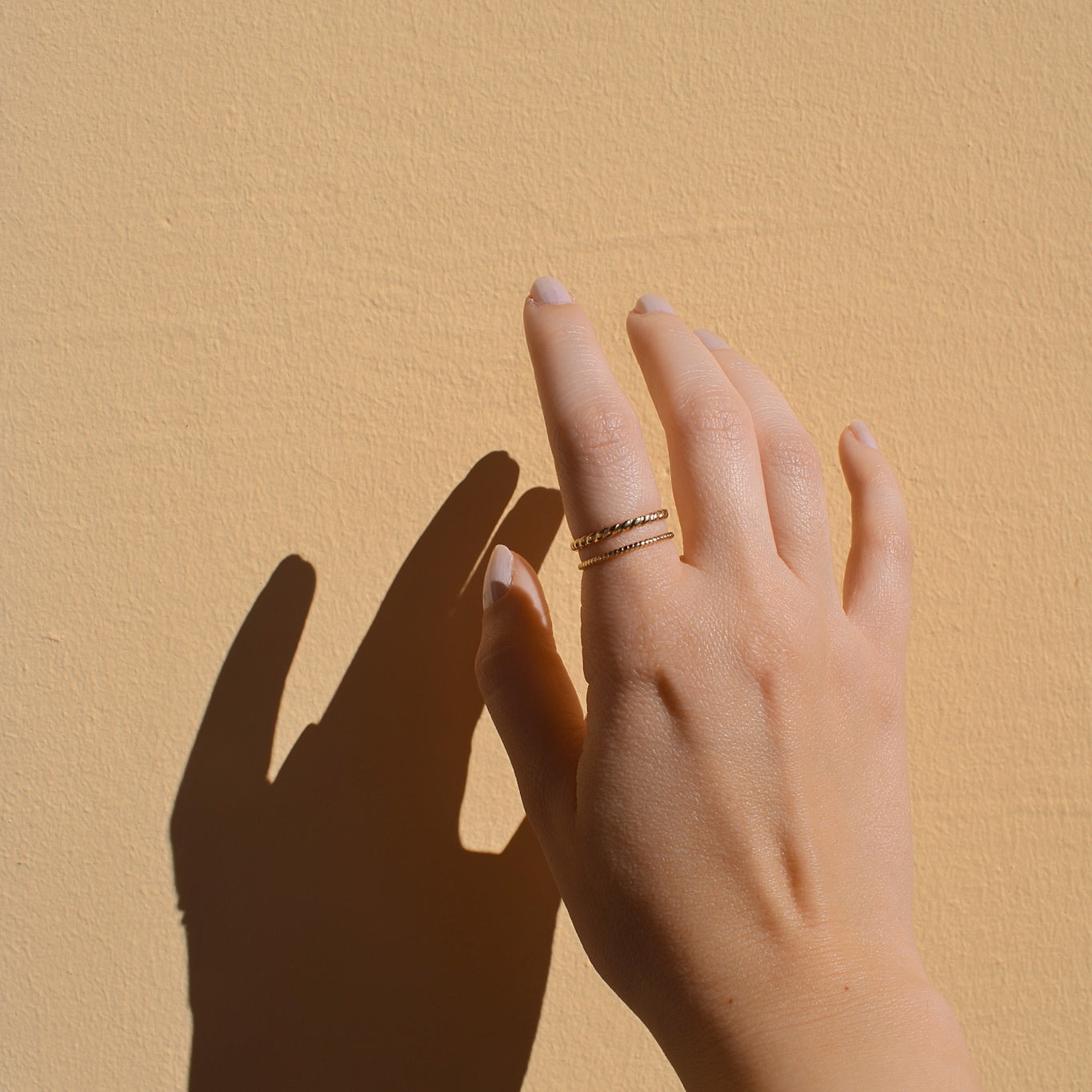 "Zoya" eleganter Doppelstrang Ring