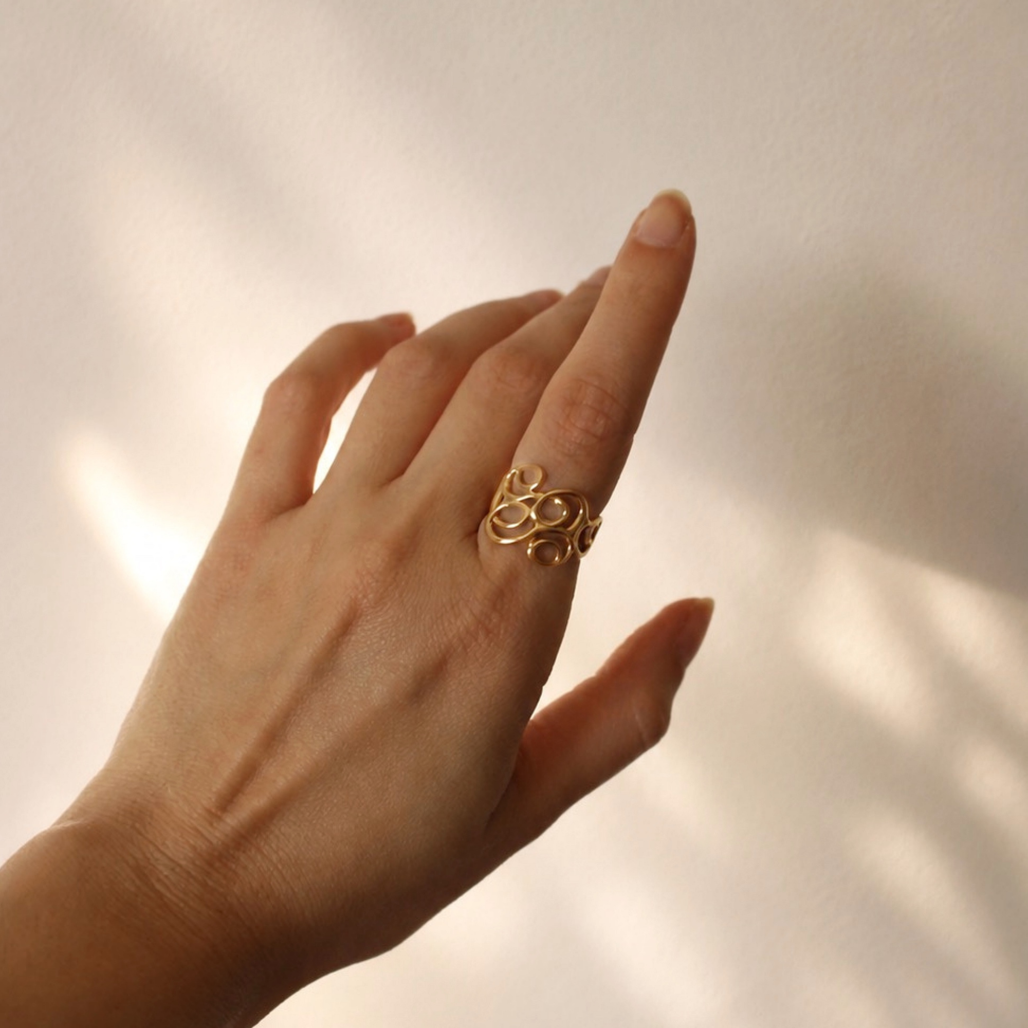 Marea Ring – Verstellbarer Statement Ring
