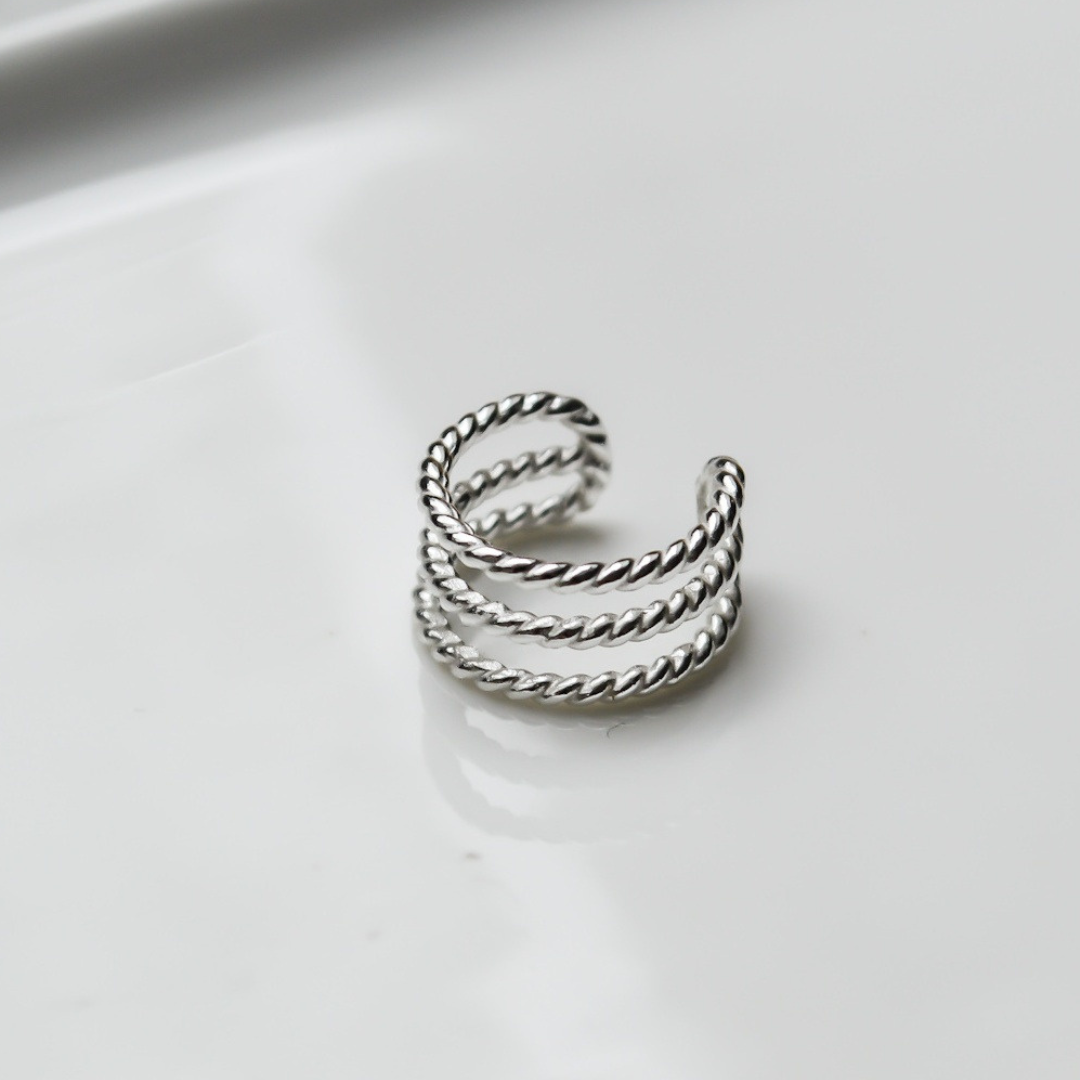 IDASBLUE "TripleTwist" Sterlingsilber Earcuff