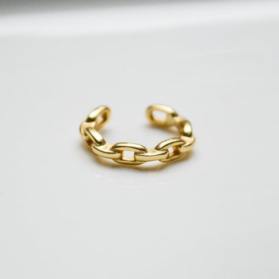 IDASBLUE "DaintyChain" Earcuff Gold